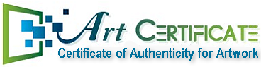 Certificate of authenticity COA blockchain for artwork